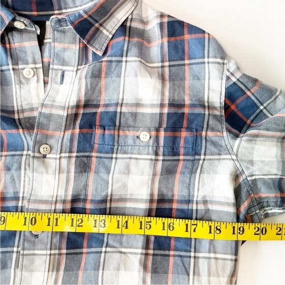 The North Face Men's Plaid Button Up Casual Shirt Blue Gray Medium - Picture 6 of 12